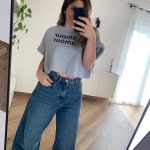 MAGLIA AMOUR CROP CON SPALLINE