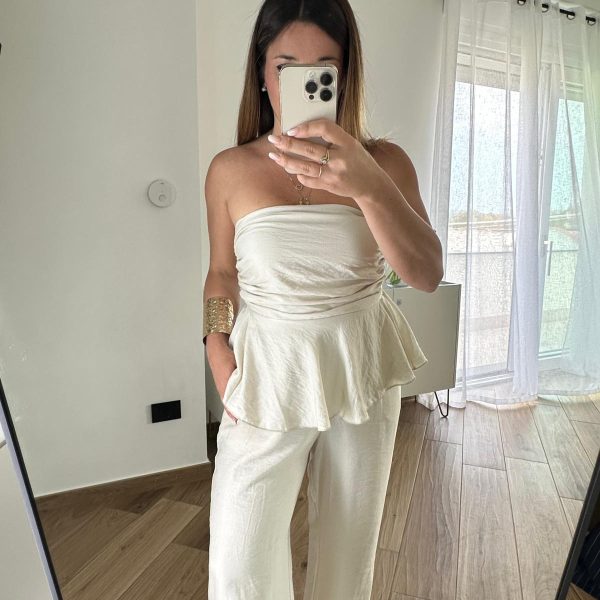 Completo "Chic Relax" in Crema